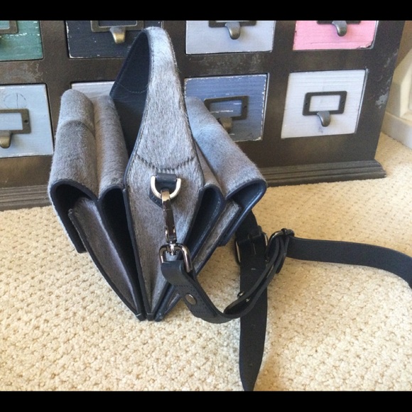 Alexander Wang rare Racketeer gray calf hair bag - Picture 7 of 15